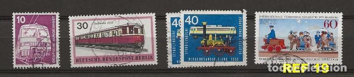 Sellos: LOTE 12 SELLOS TEMA TRENES - Foto 3