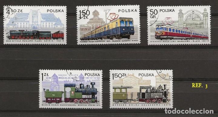 Sellos: LOTE 7 SELLOS TEMA TRENES - Foto 1