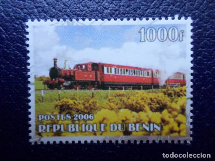 Sellos: .benin,2006, tem&aacute;tica trenes - Foto 1