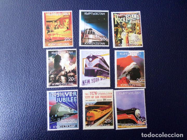 Sellos: *kirguistan, 1999, centenario de los ferrocariles - Foto 1