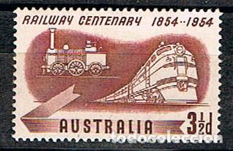 Sellos: Australia, 246, Centenario del ferrocarril, nuevo *** - Foto 1