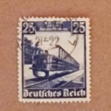 Sellos: SELLO USADO ALEMANIA 1935 TERCER REICH - TRENES - FERROCARRIL. Lote 361232700