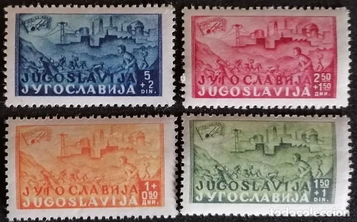Sellos: YUGOSLAVIA 1947 - V&Iacute;A F&Eacute;RREA - Foto 1