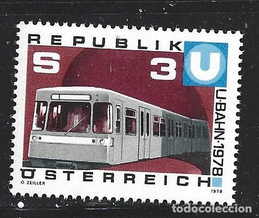 Sellos: AUSTRIA 1397** - A&Ntilde;O 1978 - METRO DE VIENA - Foto 1