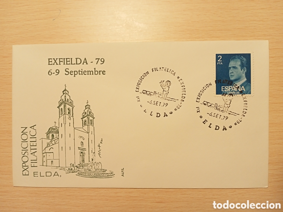 Sellos: Sobre juguete ferrocarril Exfielda Elda (1979) - Foto 1
