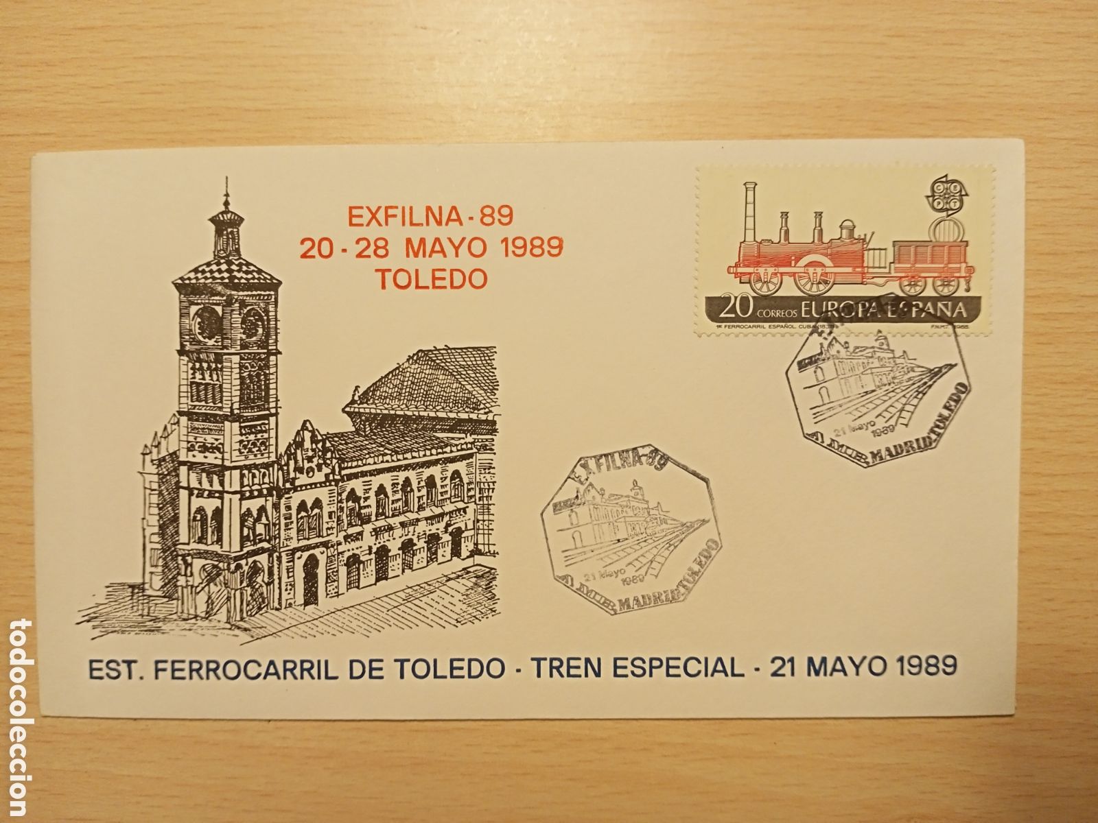 Sellos: Sobre ferrocarril de Toledo (1989) - Foto 1