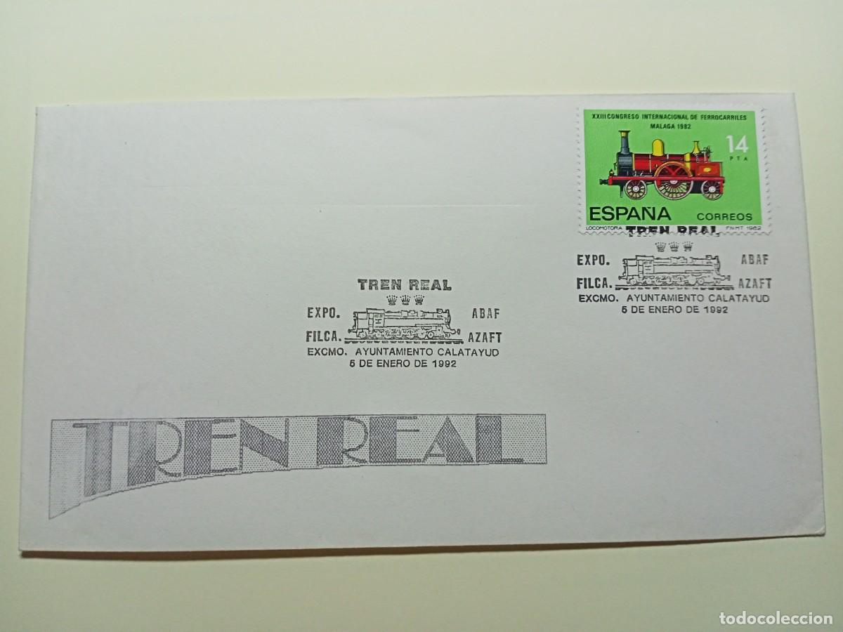 Sellos: Sobre Tren Real Calatayud (1992) - Foto 1