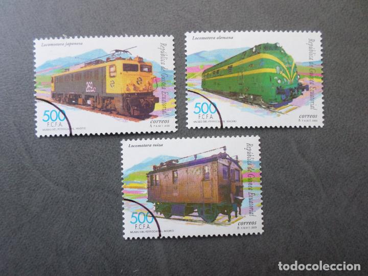 Sellos: *guinea ecuatorial, 2000, ferrocarriles, edifil 271/73 - Foto 1