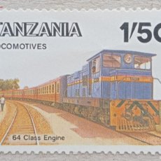 Sellos: 1985. TANZANIA. 266-I. TRENES DE TANZANIA. LOCOMOTORA ‘CLASS 64’. NUEVO.
