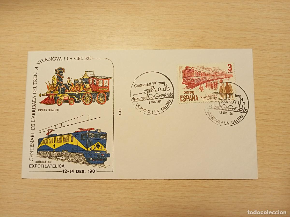 Sellos: Sobre centenario tren Vilanova i la Geltr&uacute; (1981) - Foto 1