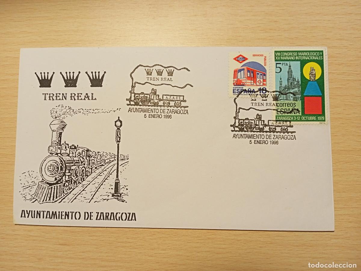 Sellos: Sobre Tren Real Zaragoza (1996) - Foto 1