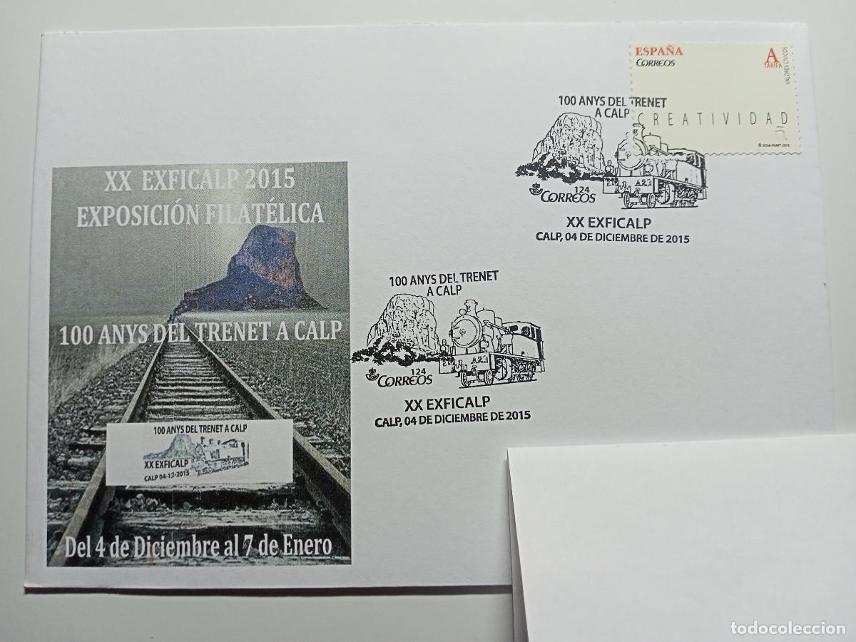 Sellos: Sobre 100 anys del Trenet a Calp (2015) - Foto 1