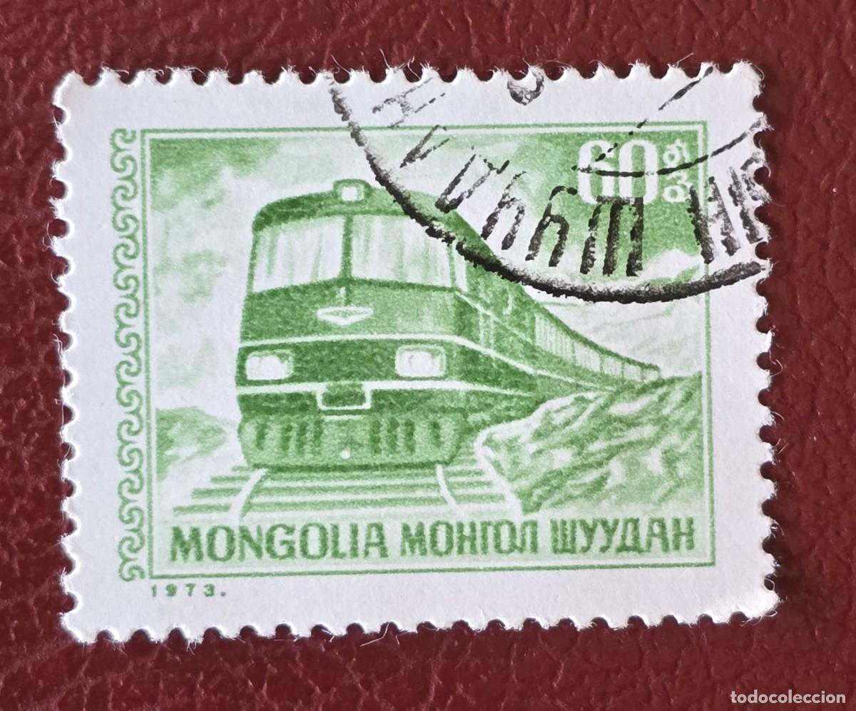 Sellos: SELLO USADO MONGOLIA - 1973 Transporte Ferrocarril - Foto 1