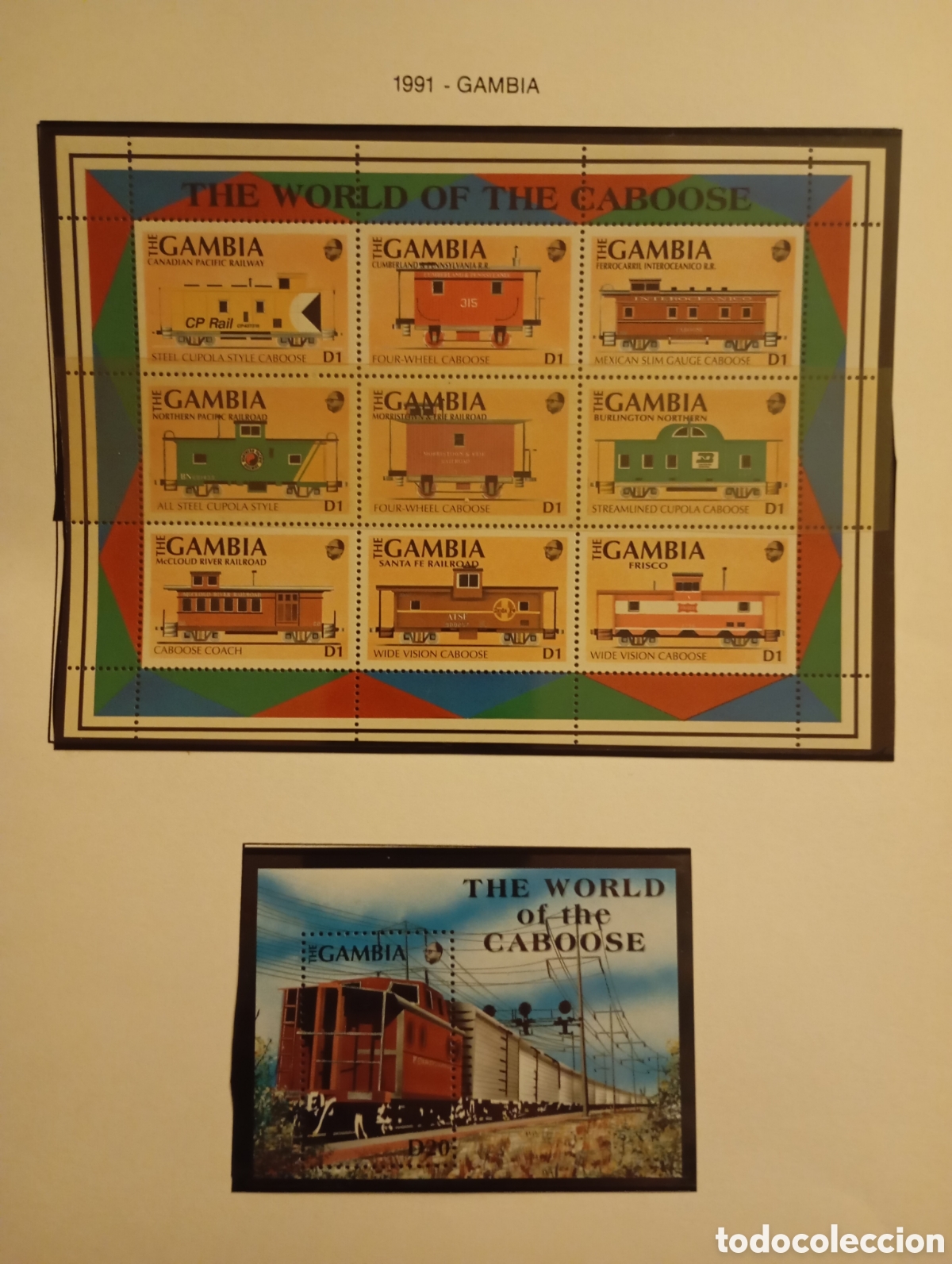 Sellos: Sellos correos serie trenes - Foto 1