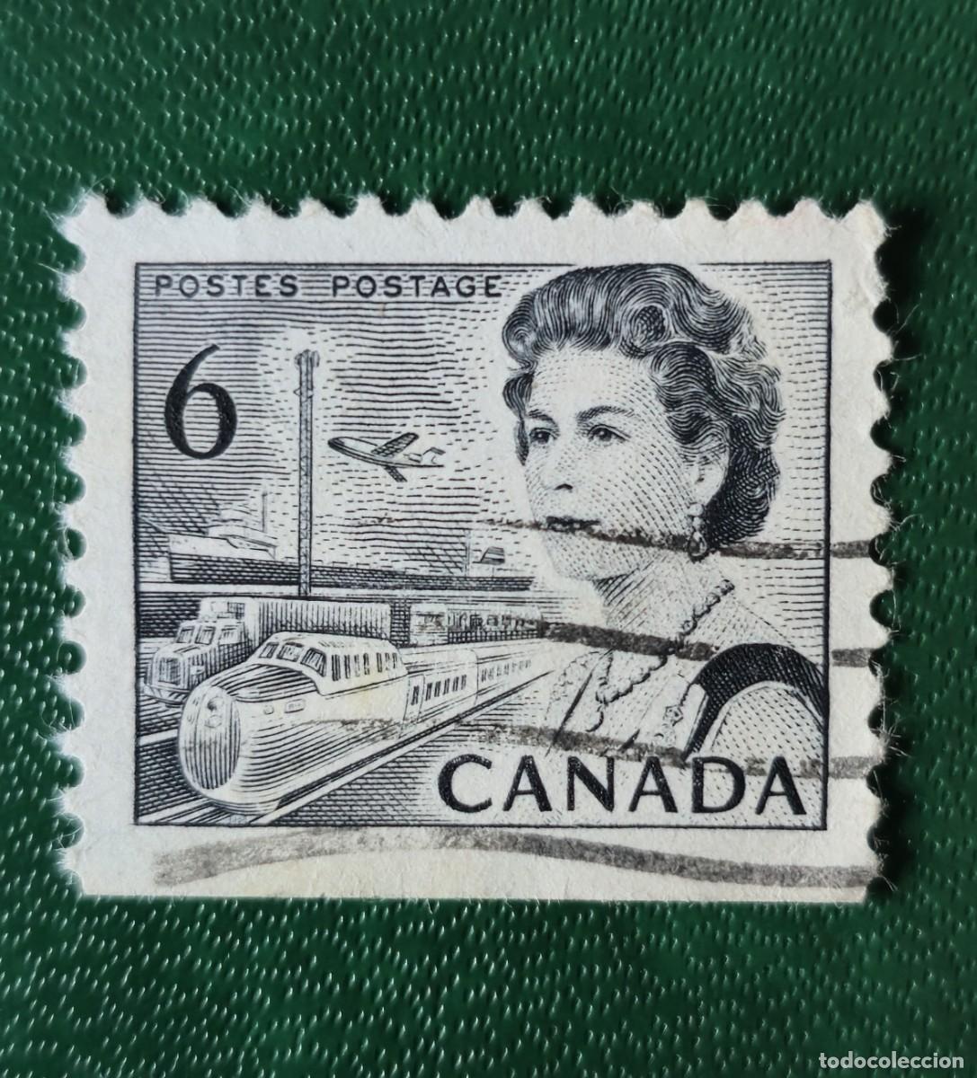 Sellos: SELLO USADO CANADA 1970 TREN - Foto 1