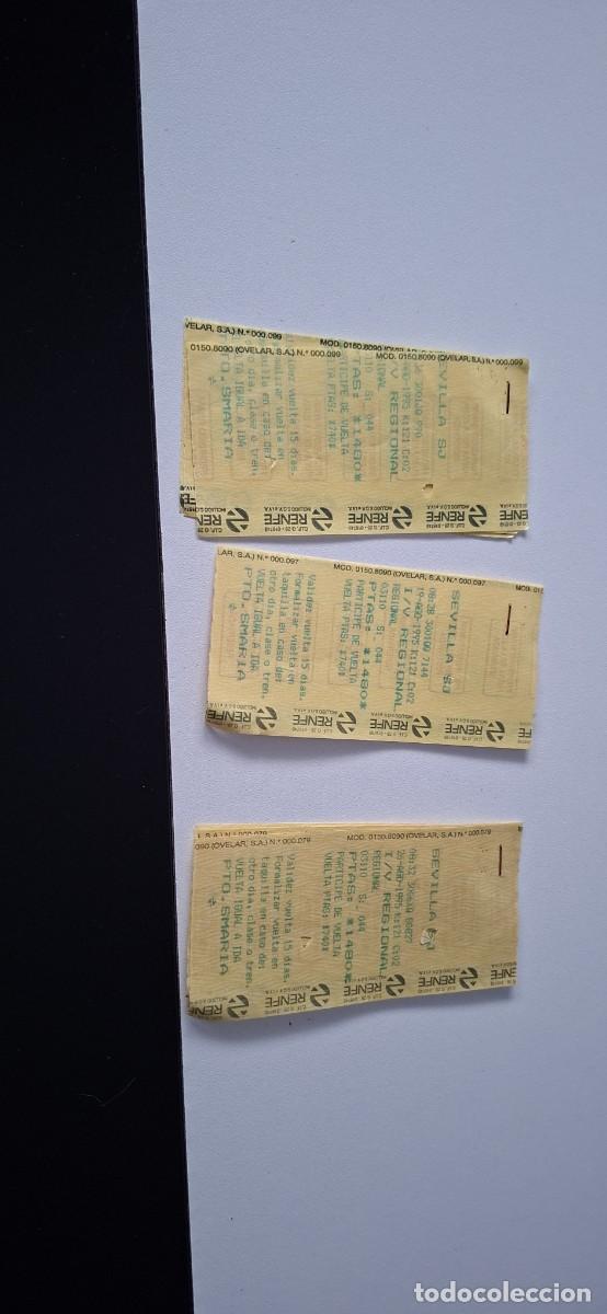 Sellos: Billetes Renfe A&ntilde;os 90 - Foto 1