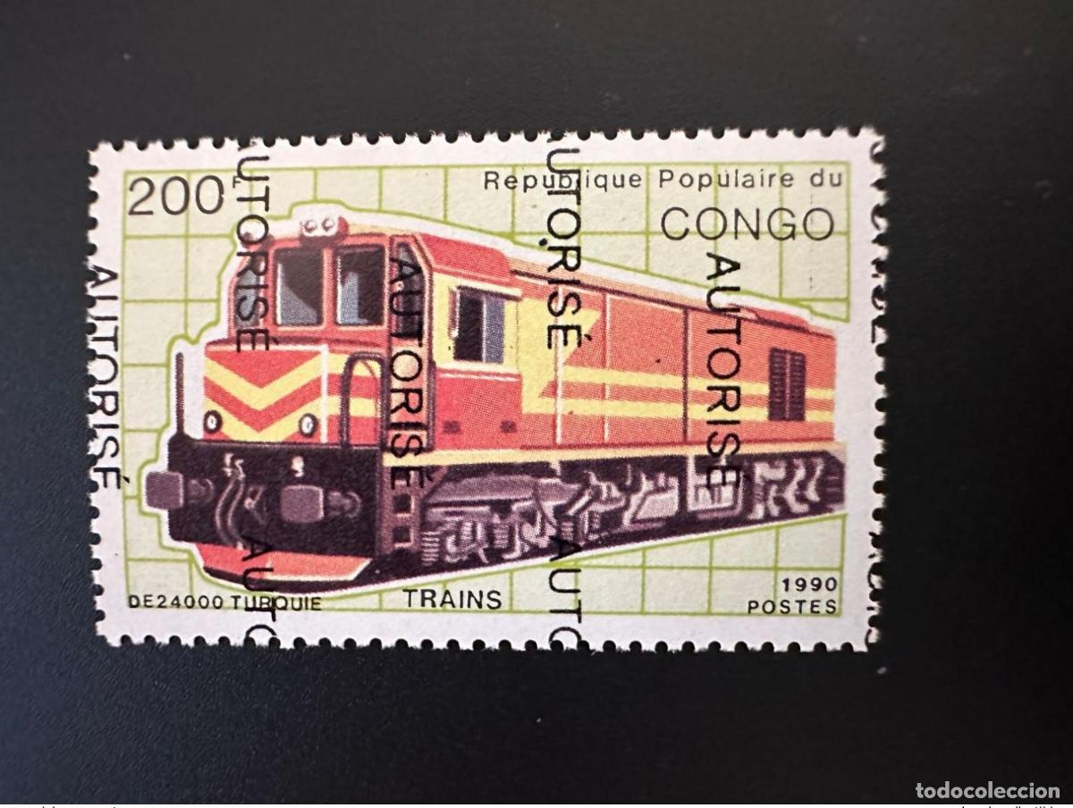 Sellos: Congo 1998 Mi. 1520 sobrecarg&oacute; un tren de locomotoras AUTORIZADO desde 24000 Turqu&iacute;a