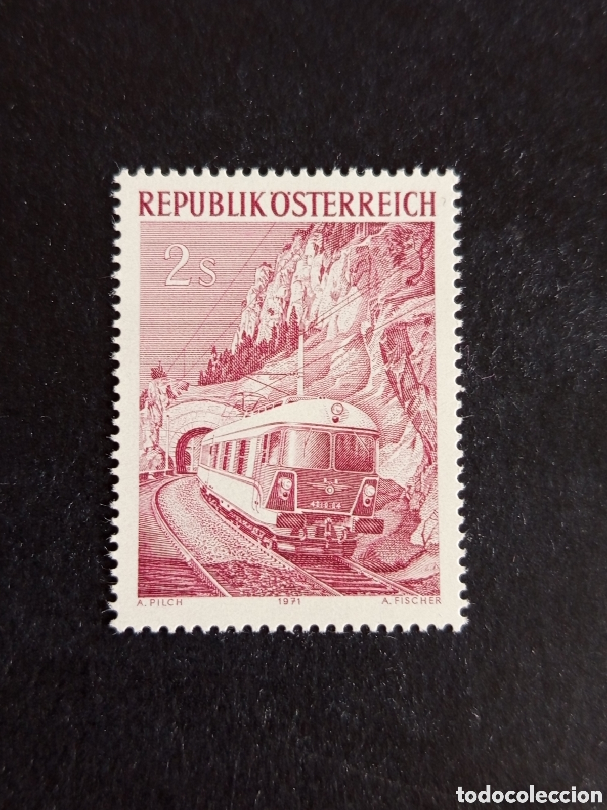Sellos: AUSTRIA, 1971. Ferrocarriles. Yvert 1205. Ver fotos. Pedido m&iacute;nimo 3 &euro;. Serie completa en nuevo