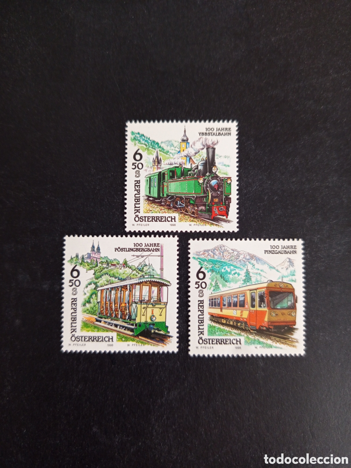 Timbres: AUSTRIA, 1998. Ferrocarriles Centenarios. Pedido m&iacute;nimo 3 &euro;. Ver fotos. Sello sin circular