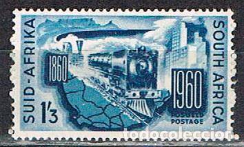 Sellos: Sudafrica Ivert n&ordm; 234 (a&ntilde;o 1960) Centenario de los ferrocarriles sudafricanos, NUEVO **