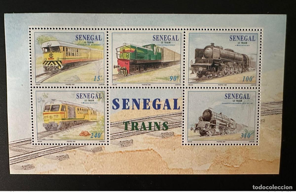 Sellos: Senegal 1997 Mi. Bl. 1510 - 1514 Block The Train Trains Railways Zug NO FIGURA EN LA LISTA