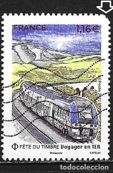 Sellos: Francia 2022 - Mi 8153 - YT 5562 - Tren