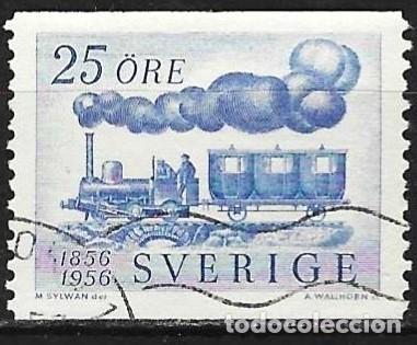Sellos: Suecia 1956 - Mi 419A - YT 412 - Locomotora Fryckstad