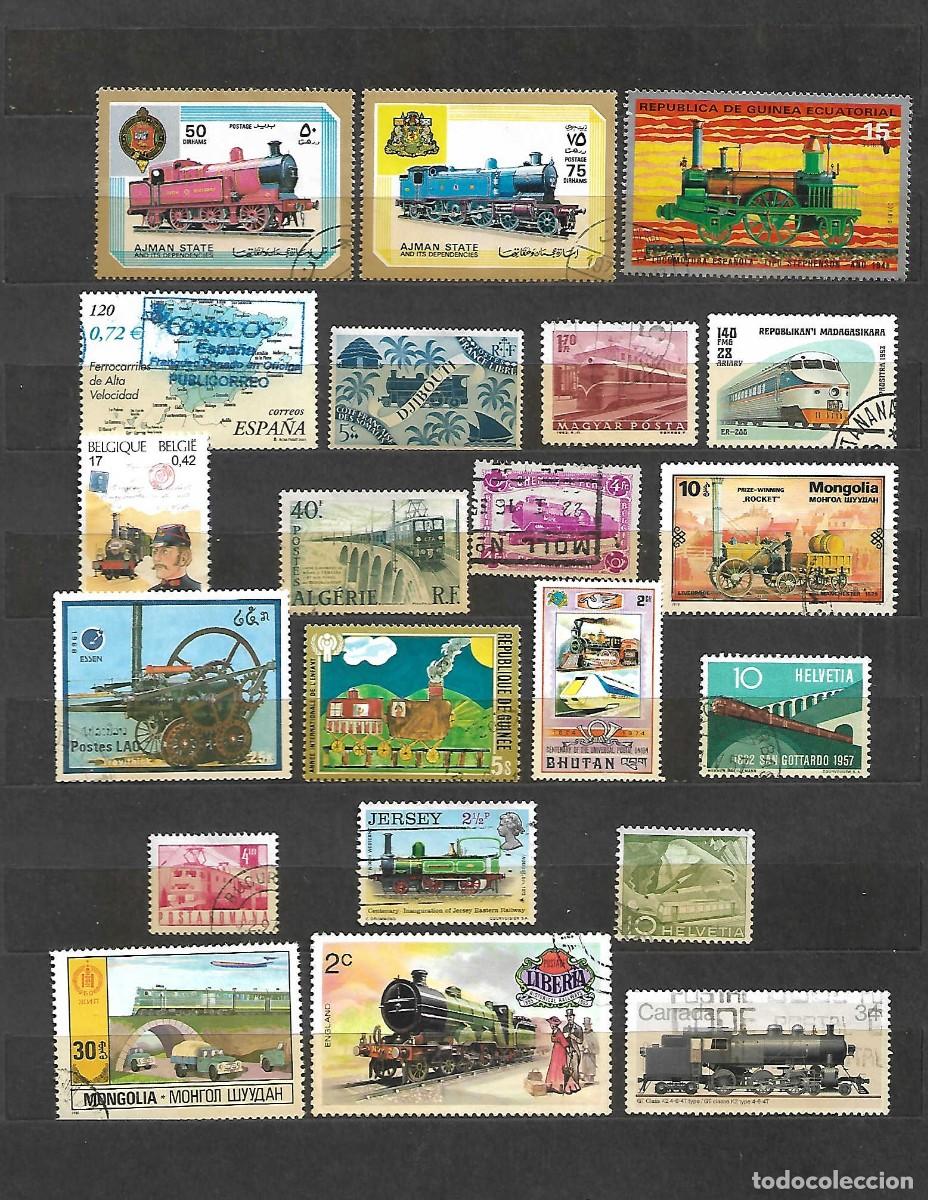 Sellos: lote con 21 sellos de ferrocarriles. UNIVERSALES - Foto 1
