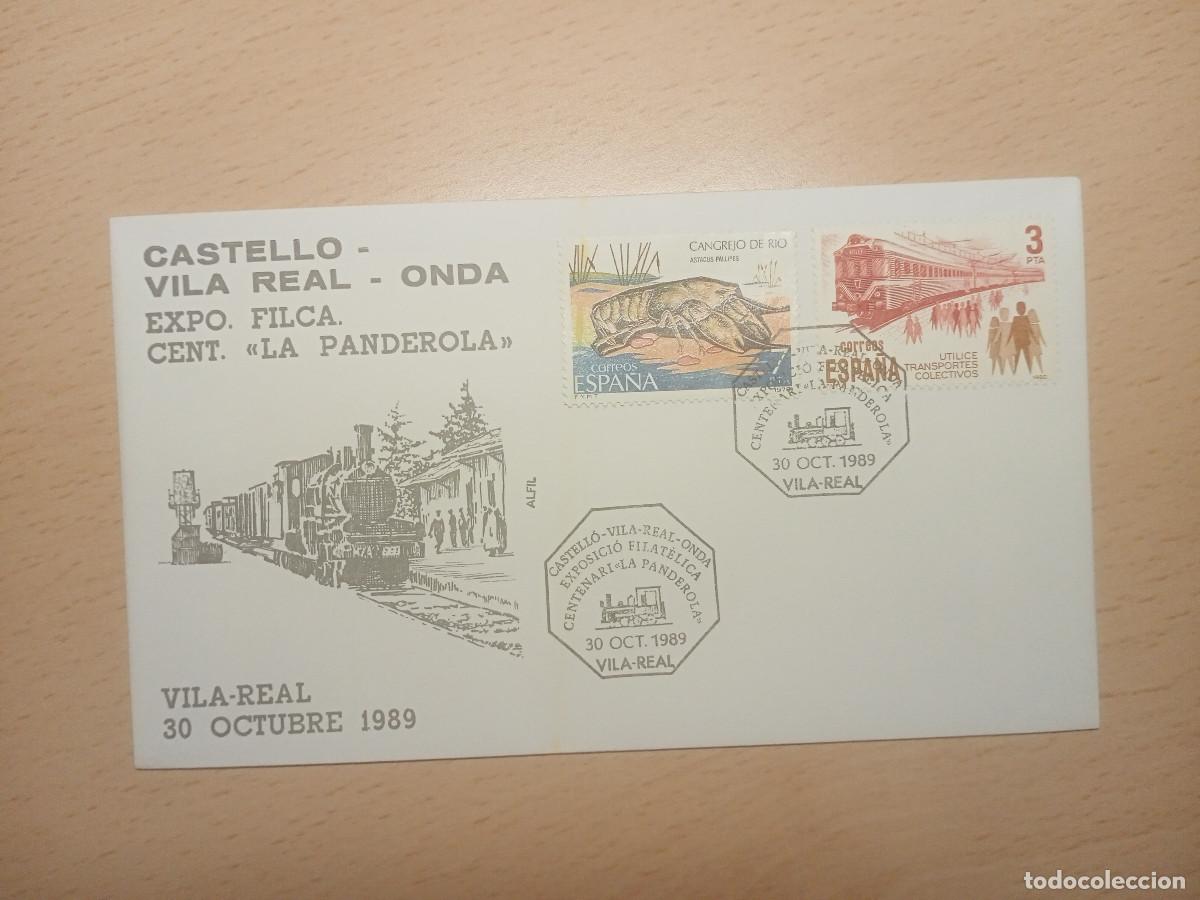 Francobolli: Sobre centenario tren La Panderola - Vila-real (1989)
