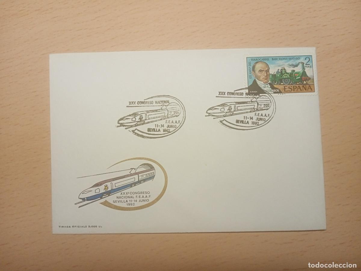 Sellos: Sobre congreso AVE Sevilla (1992)