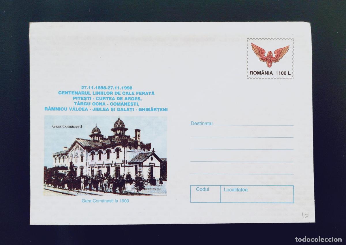 Sellos: Rumania correo completo 1998 centenario ferrocarril Gara Comanesti