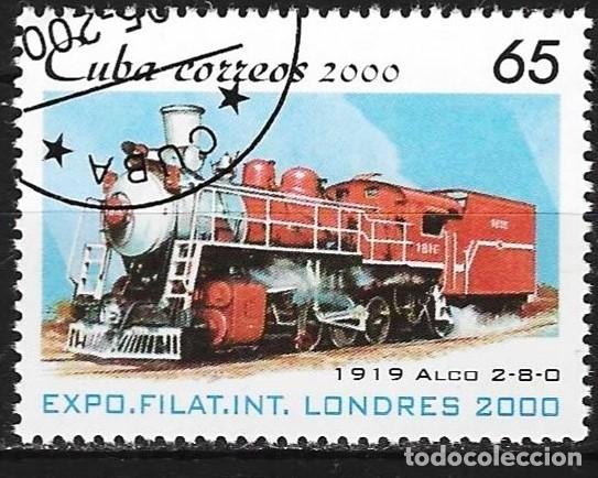 Timbres: Cuba 2000 - Mi 4273 - YT 3866 - Locomotora Alco