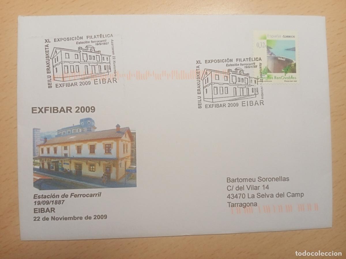 Sellos: Sobre estaci&oacute;n ferrocarril Eibar (2009) - Foto 1