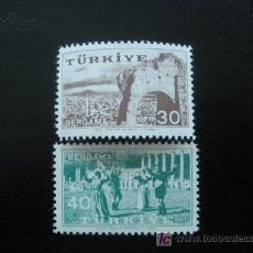 Sellos: TURQUIA 1957 IVERT 1327/28 ***