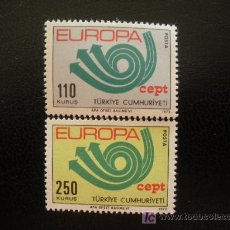 Sellos: TURQUIA 1973 IVERT 2050/1 *** EUROPA. Lote 13297116