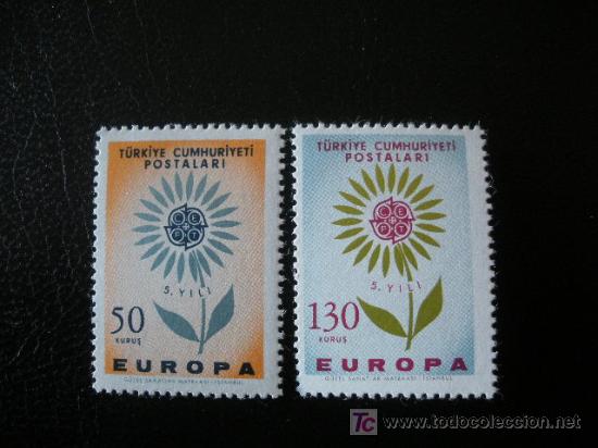 Sellos: Turquia 1964 Ivert 1697/8 *** Europa - Foto 1 - 15331507