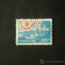 Sellos: TURQUIA 1959 IVERT 1472 *** 15ª CONFERENCIA INTERNACIONAL SOBRE LA TUBERCULOSIS EN ESTANBUL