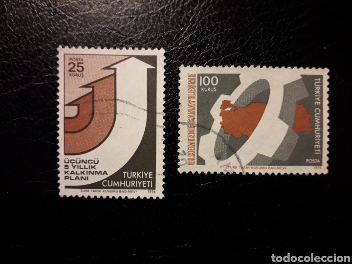 Sellos: TURQU&Iacute;A. YVERT 2111/2 SERIE COMPLETA USADA. PROGRAMA DE DESARROLLO. - Foto 1