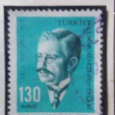 Sellos: TURQUIA, 130 KURUS, RETRATOS, AÑO 1956, SIN USAR
