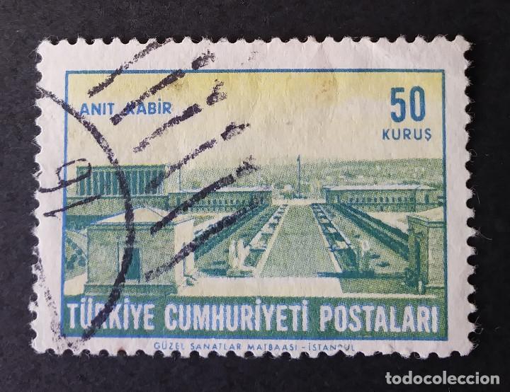 Sellos: 1963 Turqu&iacute;a Edificios de Ankara Mausoleo de Ataturk - Foto 1