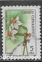 Sellos: TURQU&Iacute;A YVERT 2460, FLORA - Foto 1
