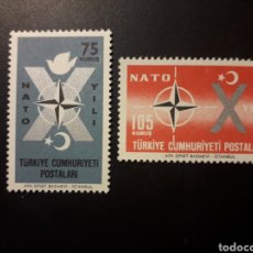 Sellos: TURQUÍA YVERT 1614/5 SERIE COMPLETA NUEVA *** 1962 OTAN, NATO PEDIDO MÍNIMO 3€