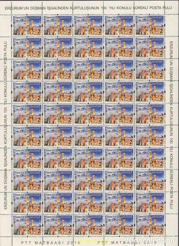Sellos: 586471 MNH TURQUIA 2018 EDIFICIOS - Foto 1