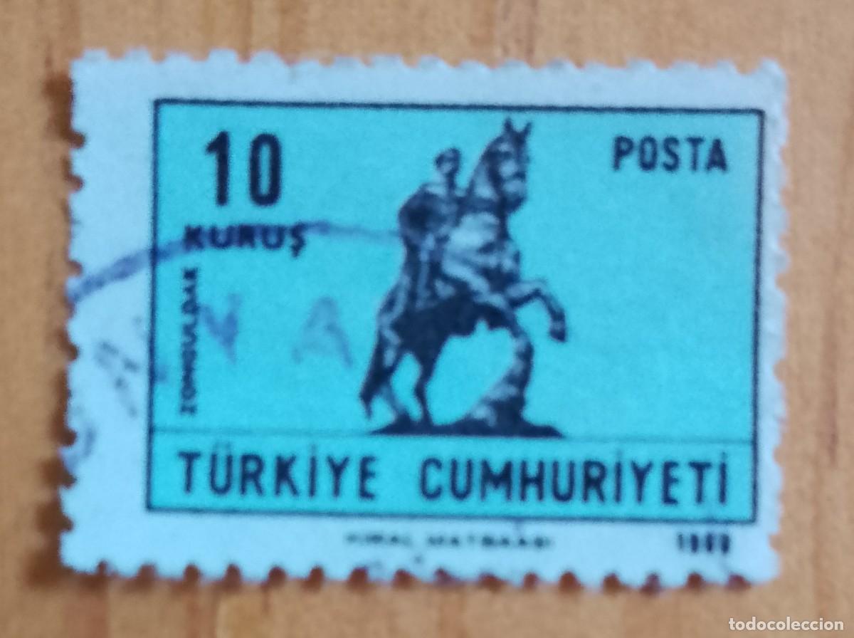 Sellos: TURQUIA - 10 KURUS - JINETE - ZONGULDAK - A&Ntilde;O 1968