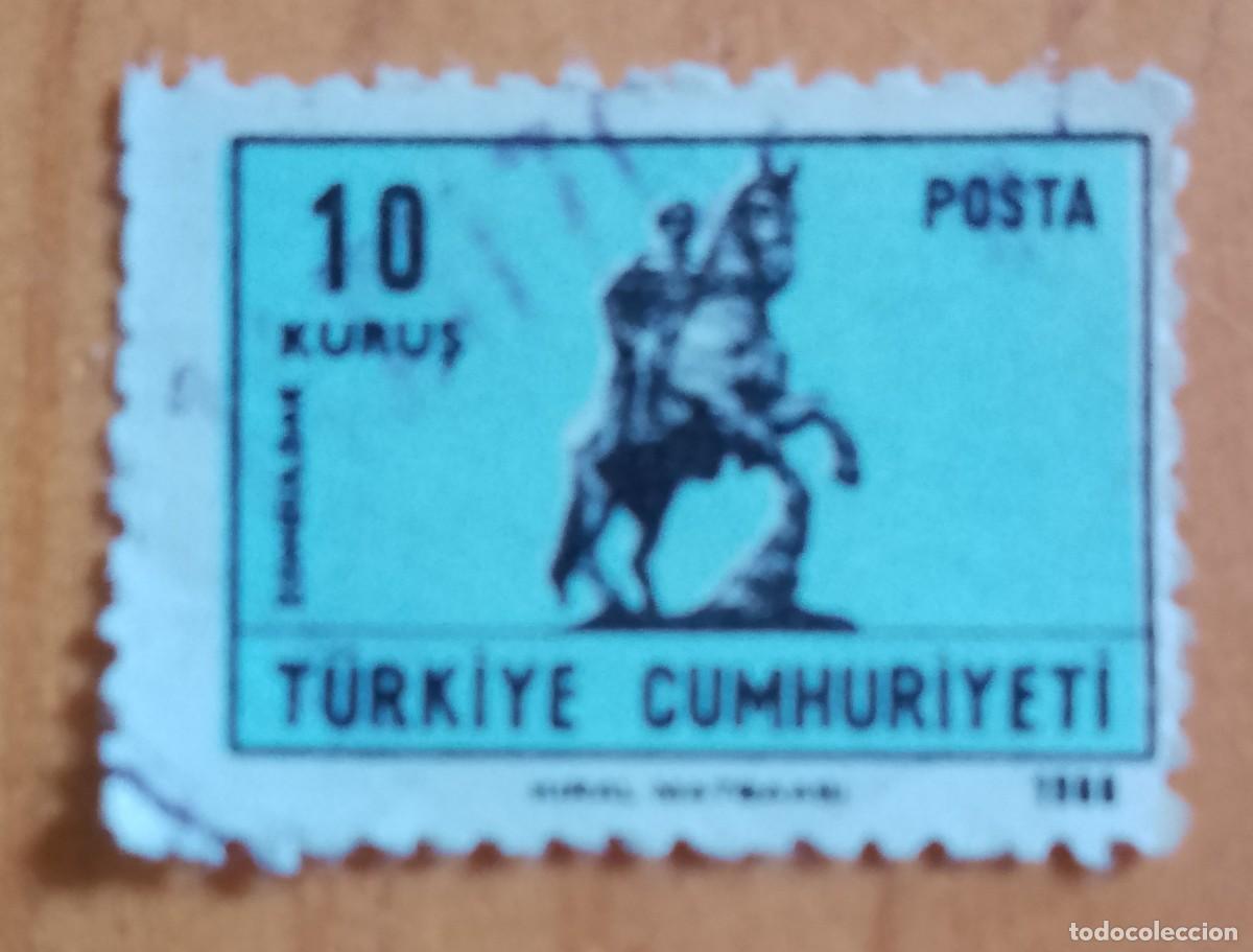 Sellos: TURQUIA - 10 KURUS - JINETE - ZONGULDAK - A&Ntilde;O 1968