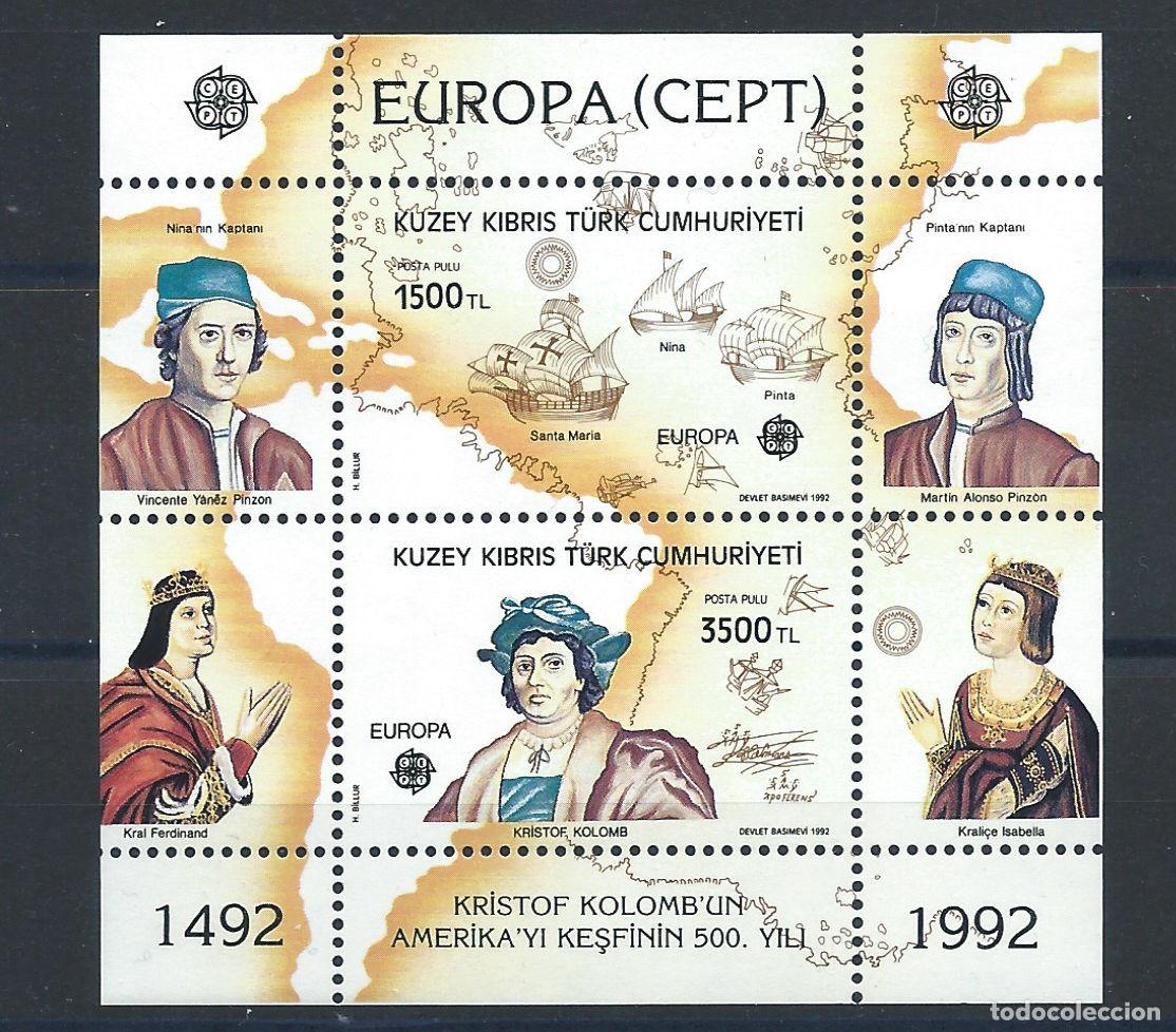 Sellos: Turquie (R.T.C.N.) Bloc N&deg;10** (MNH) 1992 - Europa &rdquo;Christophe Colomb&rdquo;