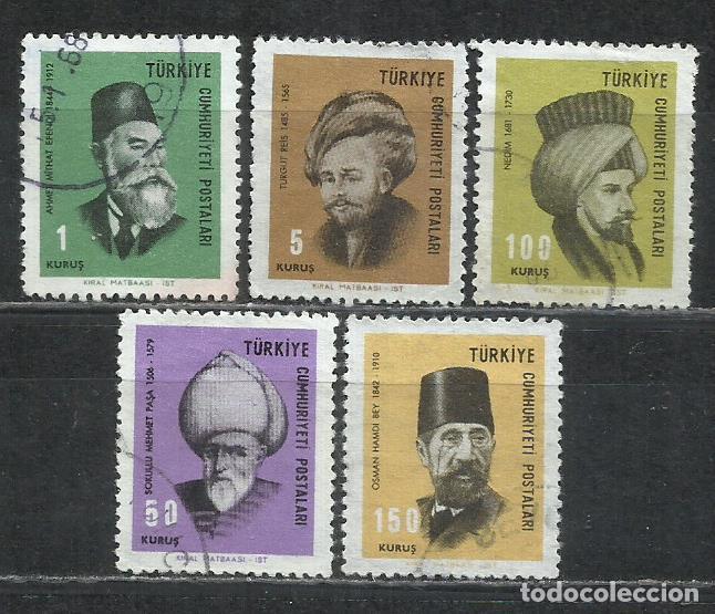 Sellos: 0840-SERIE COMPLETA TURQUIA USADO 1967 1634/1838 CELEBRIDADES, FAMOSOS, PERSONAJES.