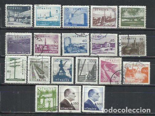 Sellos: 0845C-SERIE COMPLETA TURQUIA 1959 N&ordm; 1430/1439C.