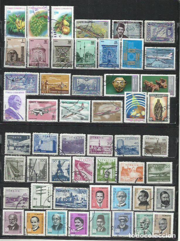 Sellos: Q869N-LOTE SELLOS ANTIGUOS TURQUIA,SIN TASAR,SIN REPETIDOS,INTERESANTES,CLASICOS.