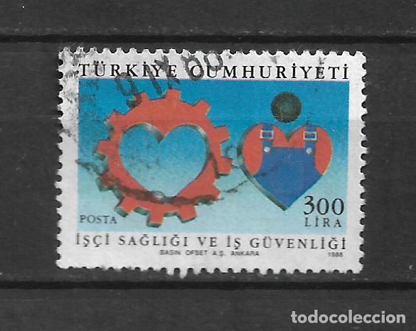 Sellos: turquia 1988 scott 2401 usado - 16/1
